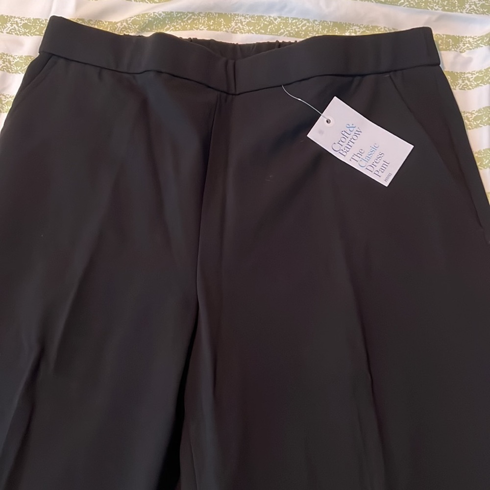 NWT Croft & Barrow Classic Dress Pants Black